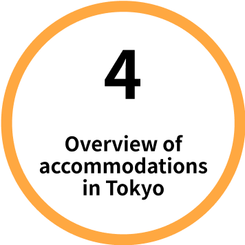 4. Overview of accommodations in Tokyo